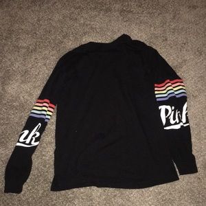 Long sleeve Pink Black shirt